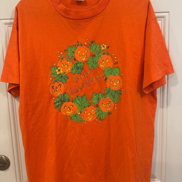 Anvil Other - Vintage Anvil Orange Halloween Men's Tee